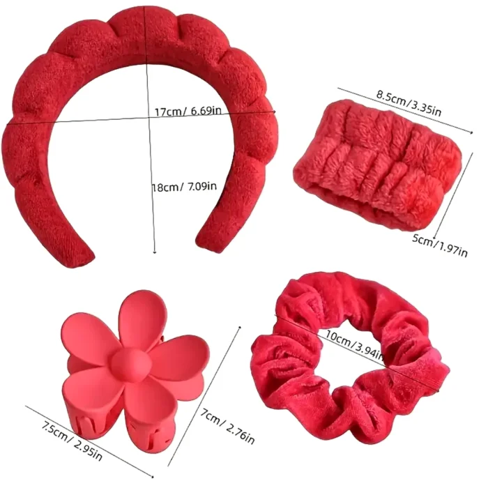 6-Piece Luxury Spa Headband & Hair Accessory Set - Image 3