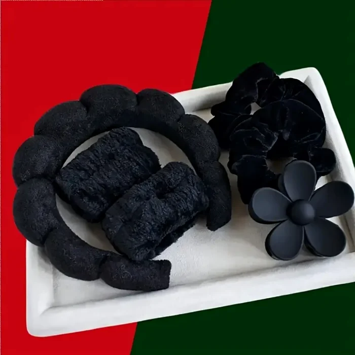 6-Piece Luxury Spa Headband & Hair Accessory Set - Image 4