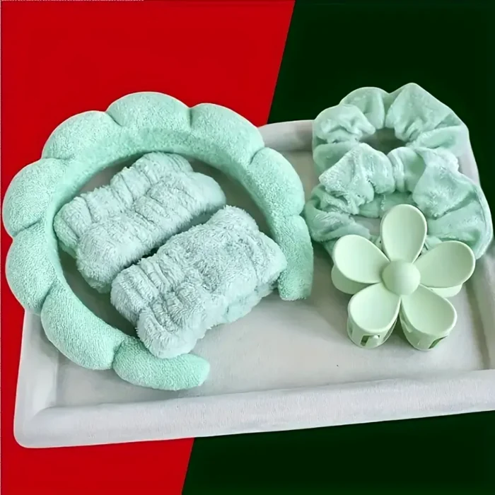 6-Piece Luxury Spa Headband & Hair Accessory Set - Image 5